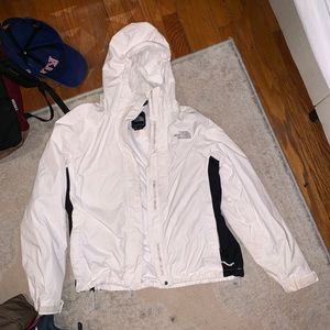 White North Face Rain Jacket